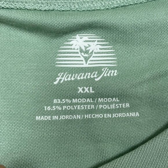 Havana Jim Mens Light Green T-Shirt XXL Modal & Polyester 6739 - Picture 5 of 8